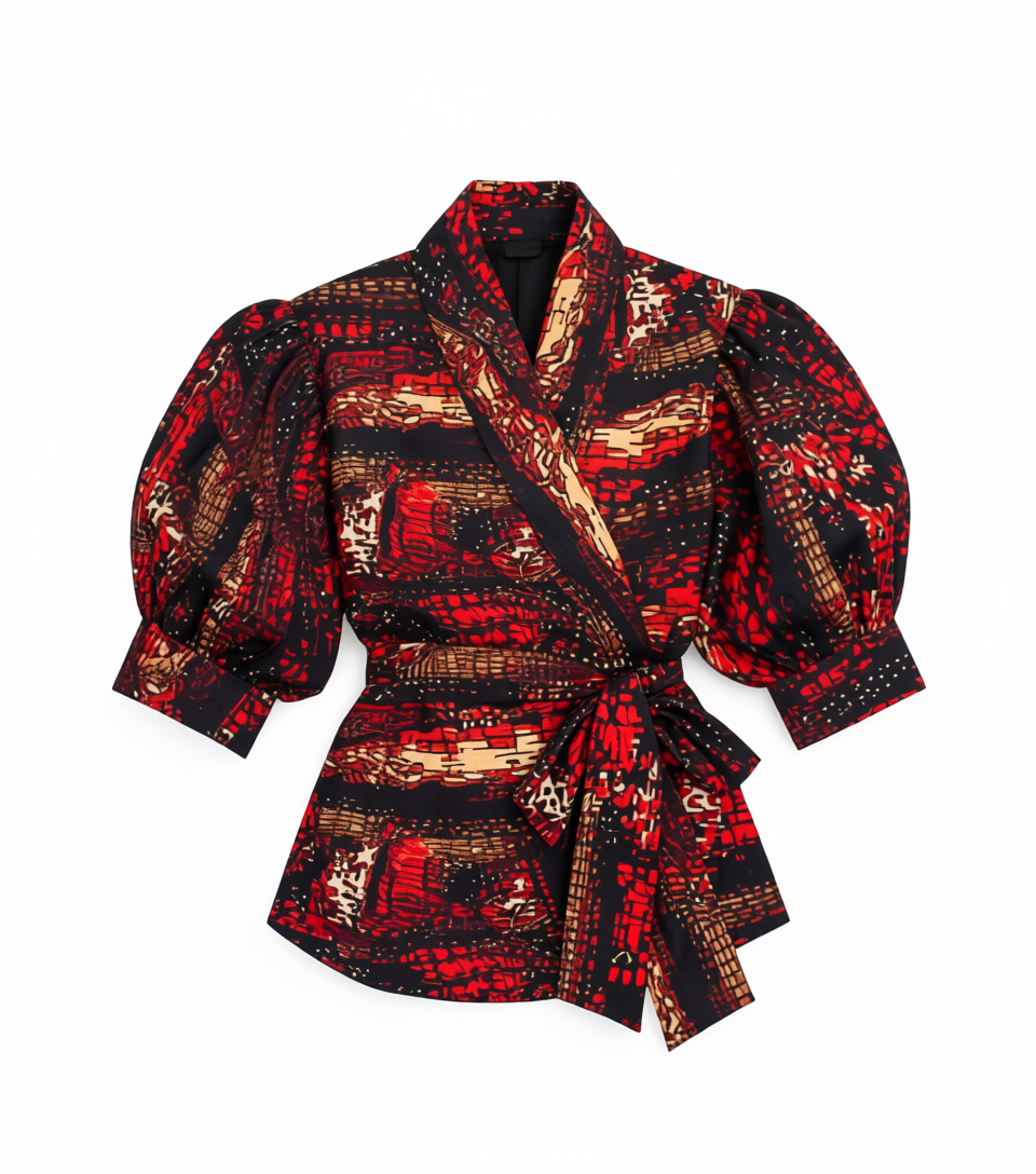 The Abiola Wrap Top