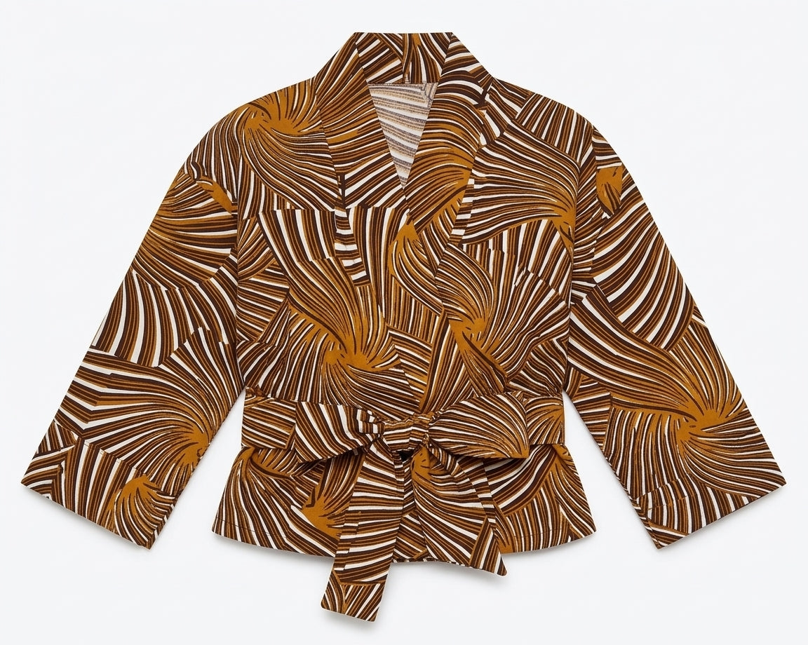 The Amara Wrap Top