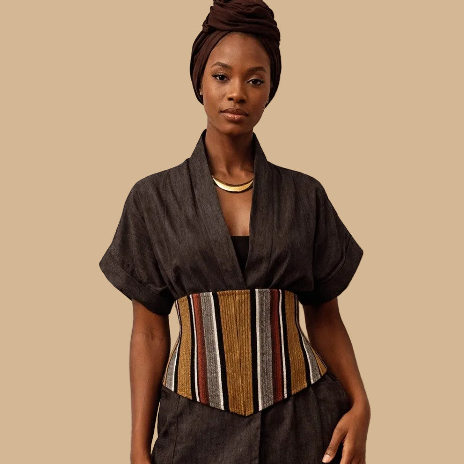 The Aso Oke Corset Belt