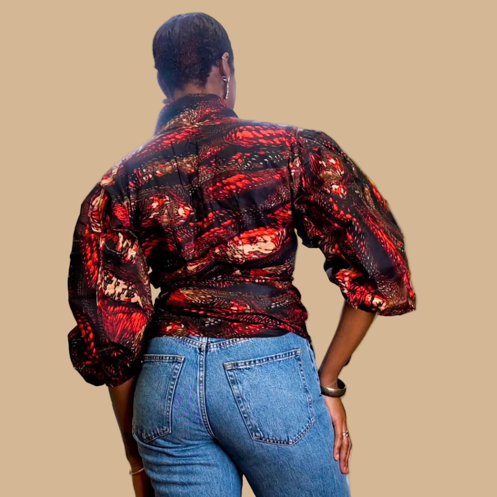The Abiola Wrap Top