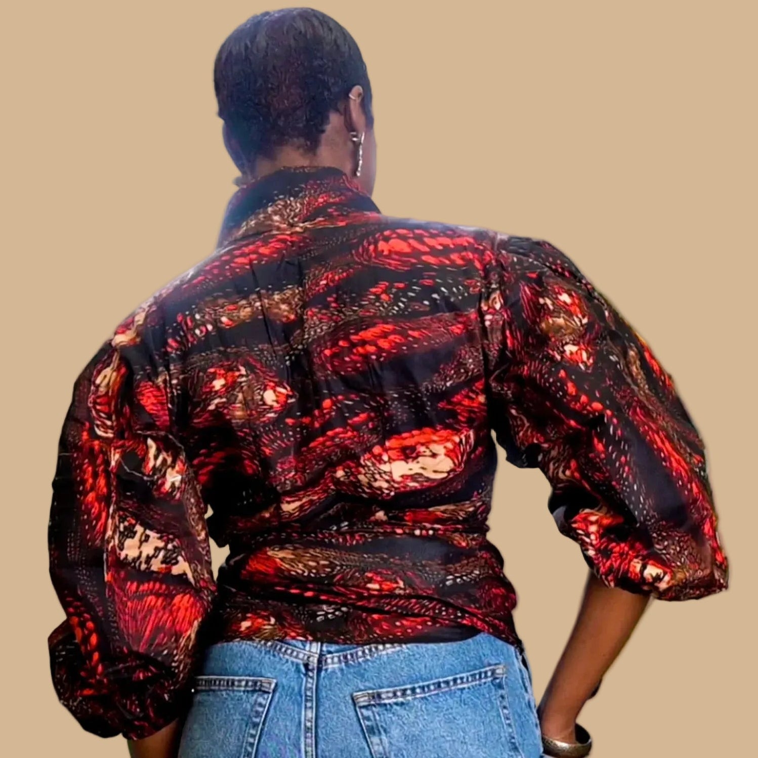 The Abiola Wrap Top
