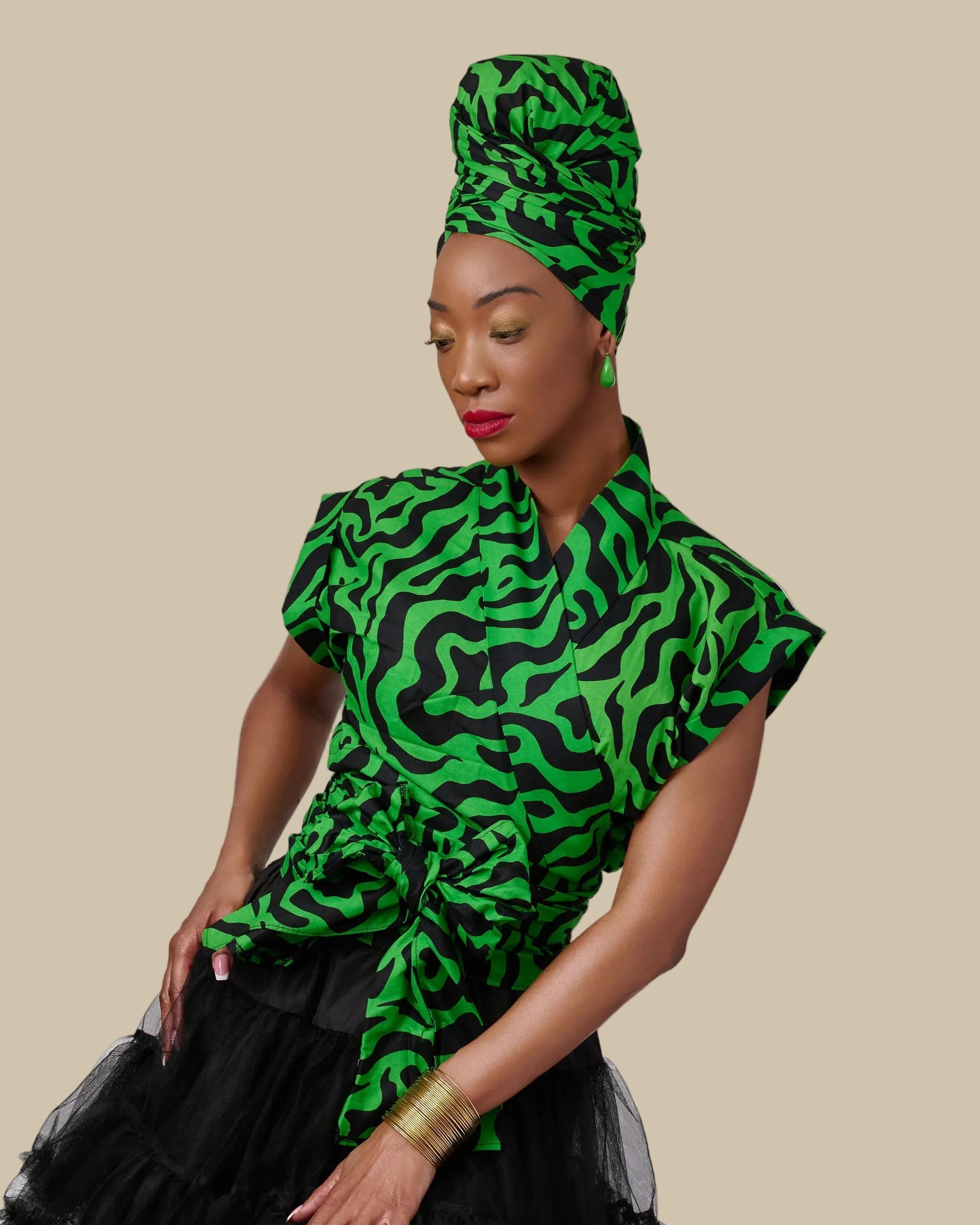 The Taye Wrap Top