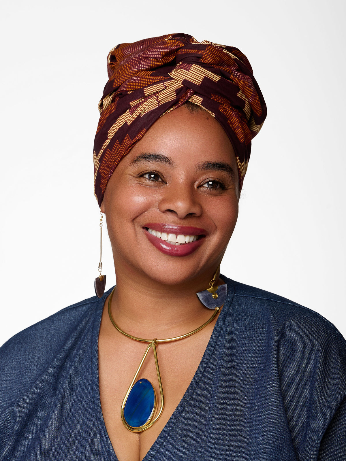 The Yemisi Wired Headwrap | African Print Turban