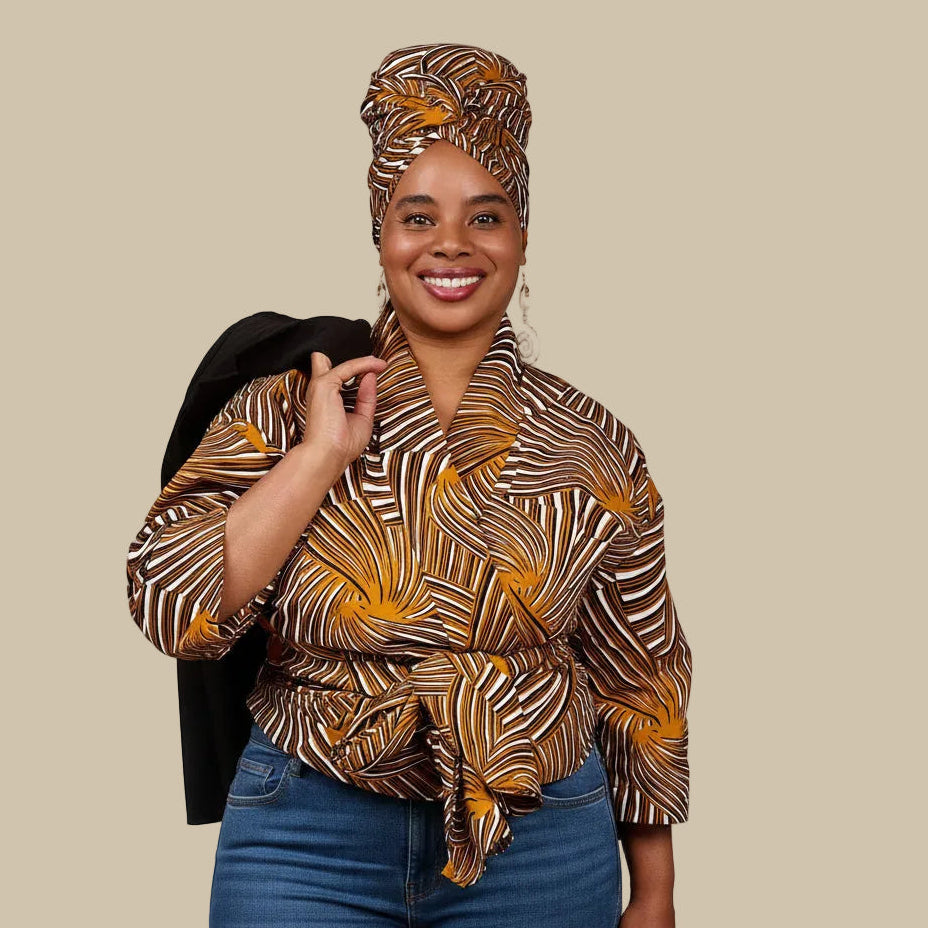 The Amara Wrap Top