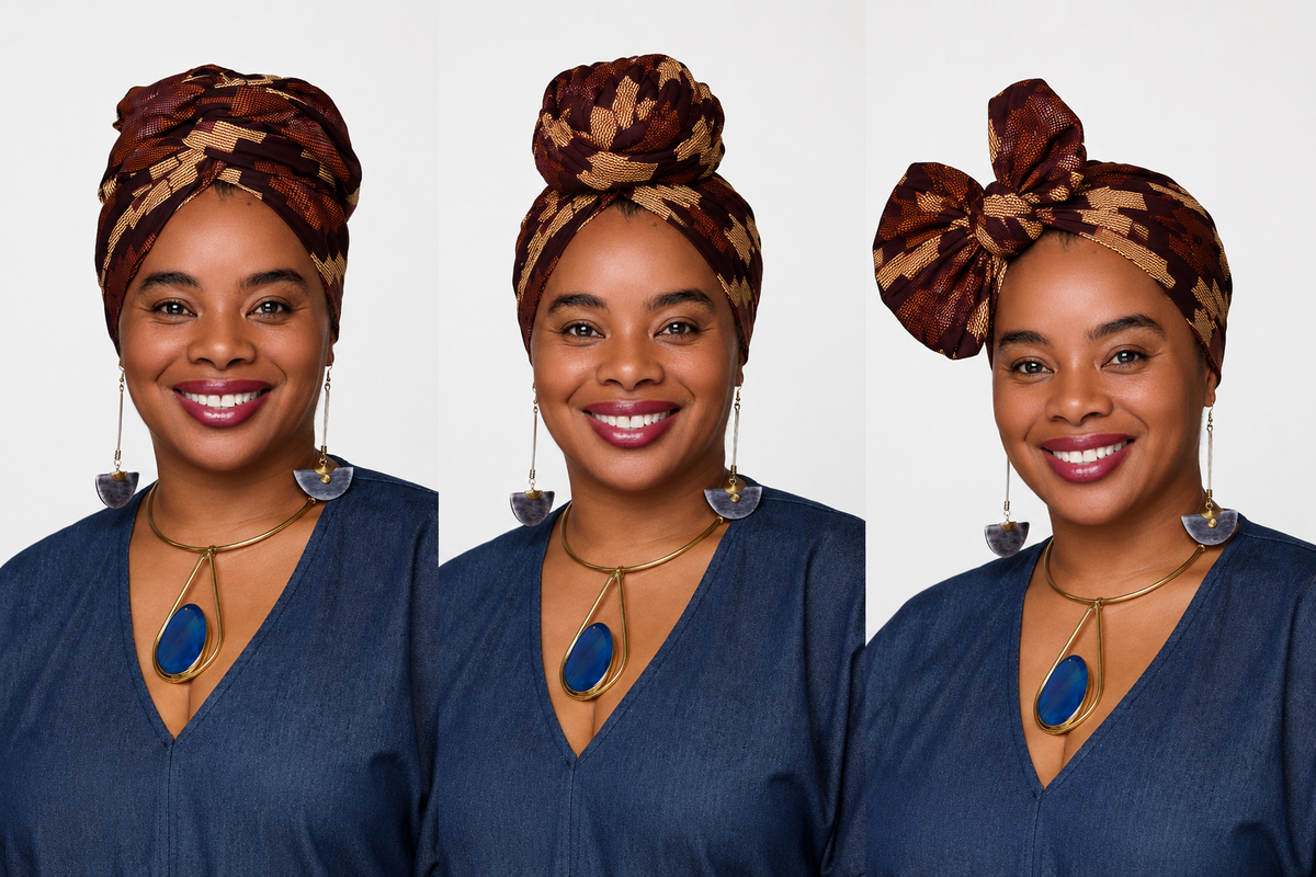 The Yemisi Wired Headwrap | African Print Turban