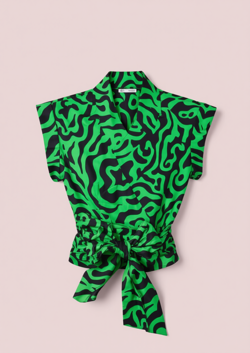 The Taye Wrap Top