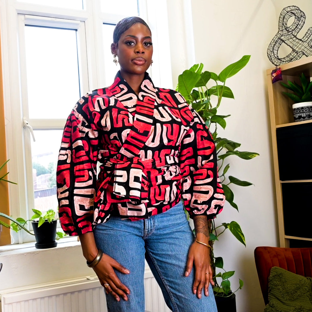 The Amara Wrap Top