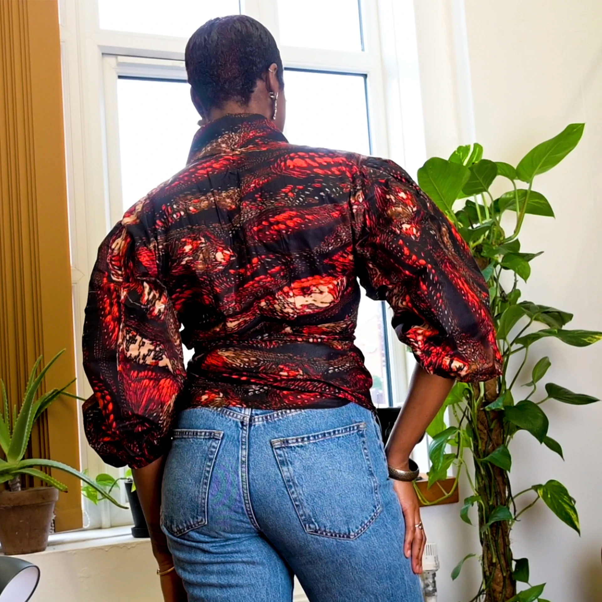 The Abiola Wrap Top